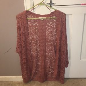 pink comfy cardigan